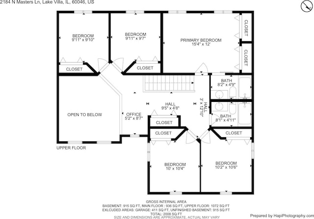 2184 N Masters Ln, Lake Villa, IL 60046 - view of home floor plan