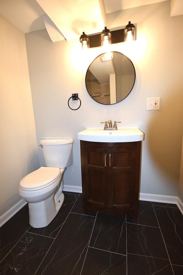 8812 S Euclid Ave, Chicago, IL 60617 - bathroom with vanity and marble look tiles