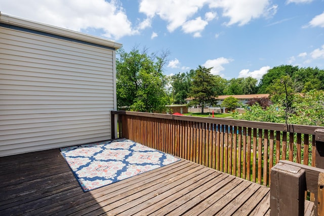 2214 E Lincoln St Unit 14, Bloomington, IL 61701 - view of wooden terrace