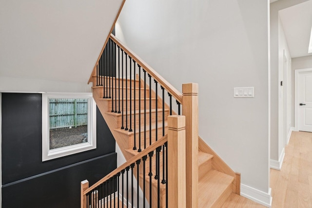 2700 Fontana Dr, Glenview, IL 60025 - stairway with wood finished floors and baseboards