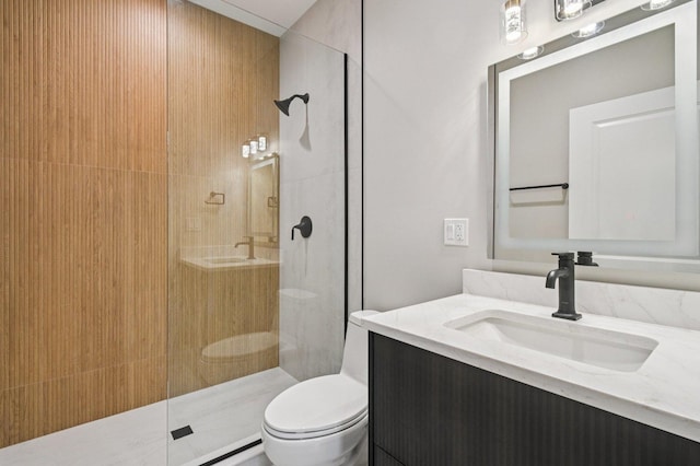 2700 Fontana Dr, Glenview, IL 60025 - bathroom with vanity and a walk in shower