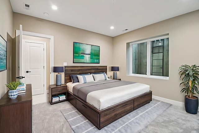 2700 Fontana Dr, Glenview, IL 60025 - bedroom with light colored carpet and recessed lighting