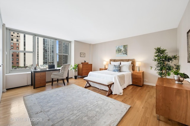 1325 N State Pkwy Unit 7A, Chicago, IL 60610 - bedroom featuring light wood-type flooring and baseboards