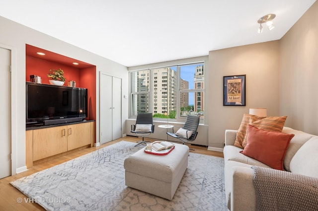 1325 N State Pkwy Unit 7A, Chicago, IL 60610 - living area featuring light wood-style floors