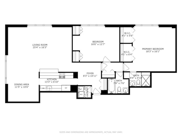 1325 N State Pkwy Unit 7A, Chicago, IL 60610 - view of room layout
