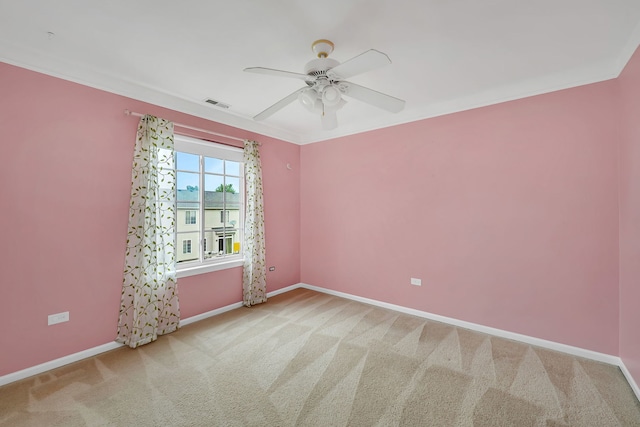 1423 Red Top Ln, Minooka, IL 60447 - empty room featuring carpet floors and ceiling fan