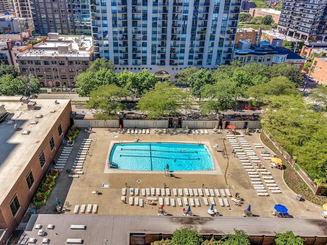 1455 N Sandburg Ter Unit 209B, Chicago, IL 60610 - community pool with a view of city