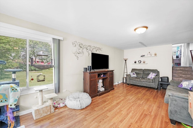 4301 Barry Ln, Oak Forest, IL 60452 - living room featuring light wood-style floors