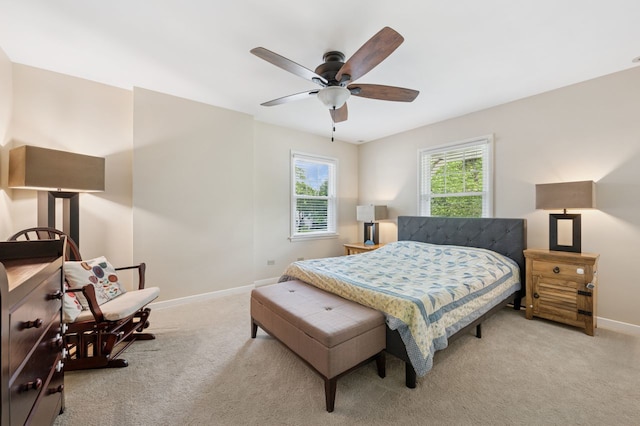 806 S Walnut Ave, Arlington Heights, IL 60005 - carpeted bedroom featuring baseboards and ceiling fan