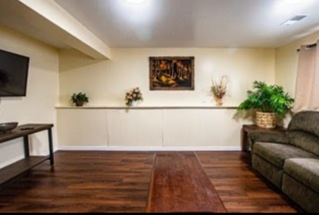 3208 172nd Ct, Hazel Crest, IL 60429 - living area with wood finished floors and baseboards
