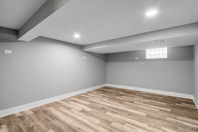 9007 S Cregier Ave, Chicago, IL 60617 - basement with wood finished floors and recessed lighting