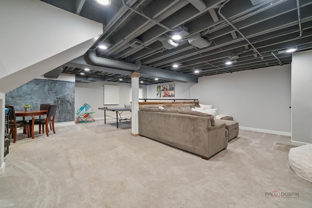 2135 Kenton Ln, Libertyville, IL 60048 - carpeted living area with baseboards