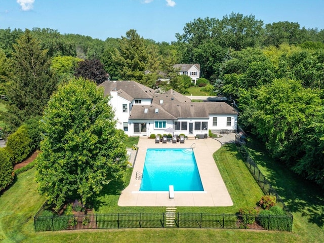 2135 Kenton Ln, Libertyville, IL 60048 - back of property featuring a patio and a fenced backyard