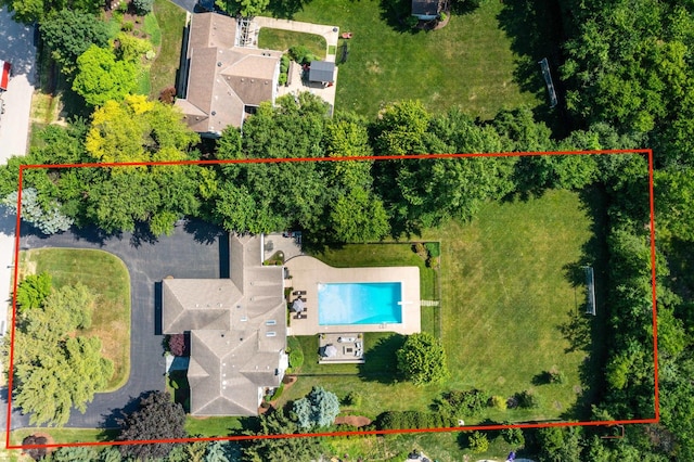 2135 Kenton Ln, Libertyville, IL 60048 - aerial view of property's location featuring property boundaries highlighted