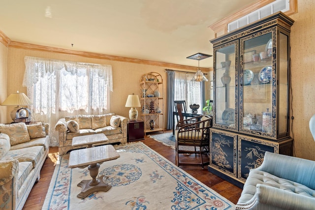 1003 Sandpiper Ct, Bartlett, IL 60103 - living room with hardwood / wood-style floors and ornamental molding