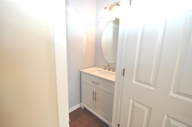 24952 Clare Cir, Manhattan, IL 60442 - bathroom with vanity and wood finished floors