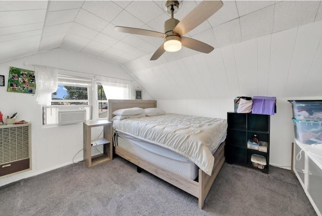 2816 Cuyler Ave, Berwyn, IL 60402 - carpeted bedroom with lofted ceiling and ceiling fan