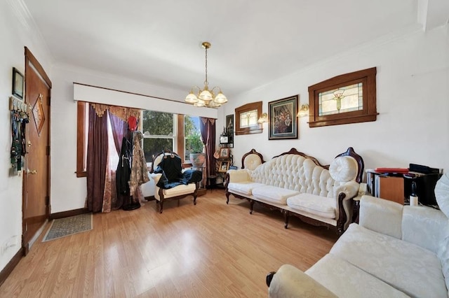 2816 Cuyler Ave, Berwyn, IL 60402 - bedroom with a chandelier, wood finished floors, and ornamental molding