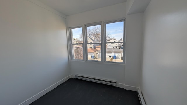 5028 W Lawrence Ave, Chicago, IL 60630 - empty room featuring a baseboard heating unit