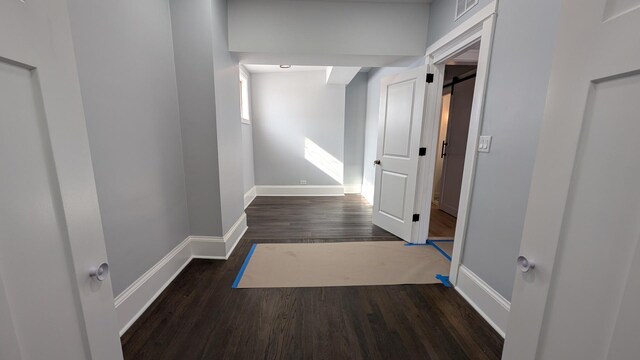 5028 W Lawrence Ave, Chicago, IL 60630 - hallway featuring wood finished floors and baseboards