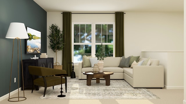 3709 Neubauer Cir, Lindenhurst, IL 60046 - living room with carpet flooring and baseboards