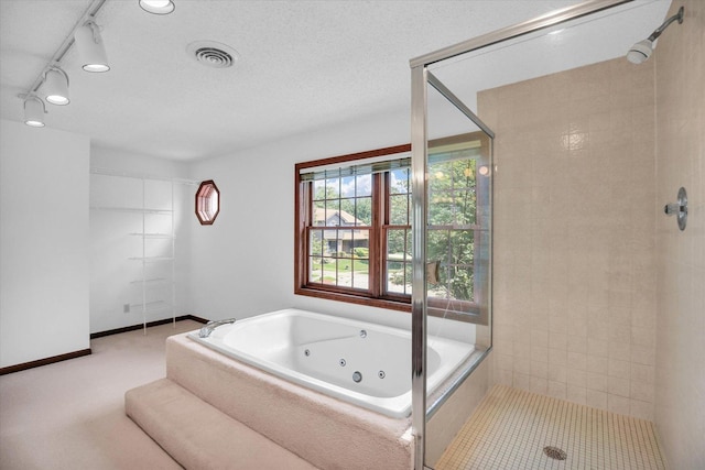2904 Robeson Park Dr, Champaign, IL 61822 - full bath with a whirlpool tub and a tile shower