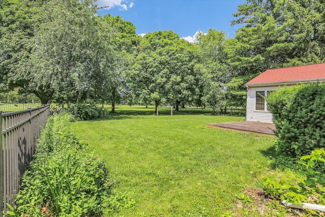 2904 Robeson Park Dr, Champaign, IL 61822 - view of yard with a deck