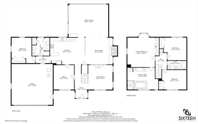 2904 Robeson Park Dr, Champaign, IL 61822 - view of floor plan / room layout