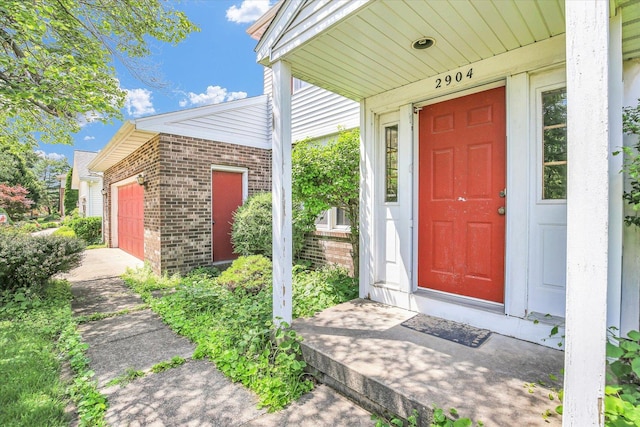 2904 Robeson Park Dr, Champaign, IL 61822 - property entrance with brick siding