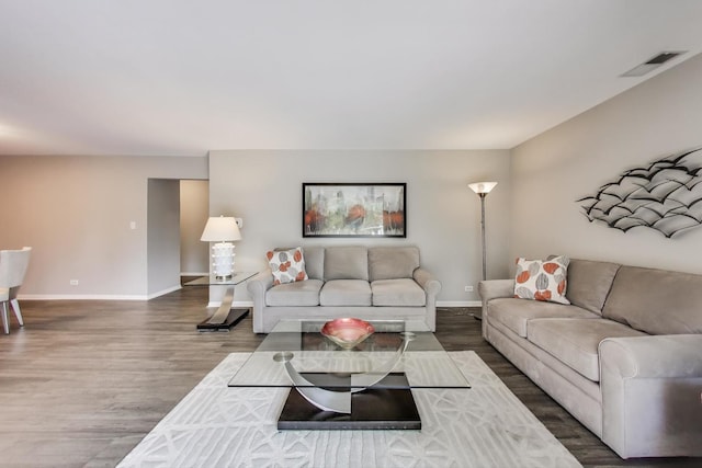 900 E Wilmette Rd Unit 205, Palatine, IL 60074 - living area with wood finished floors and baseboards
