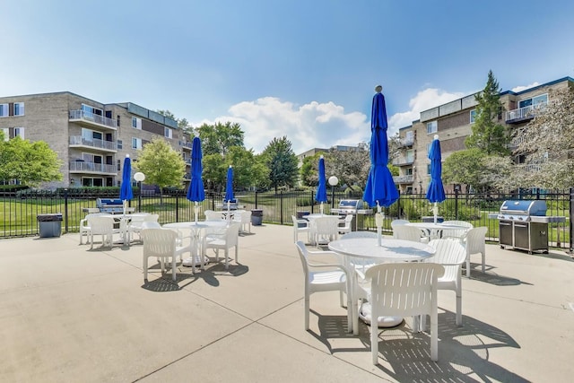 900 E Wilmette Rd Unit 205, Palatine, IL 60074 - view of patio with grilling area and outdoor dining area