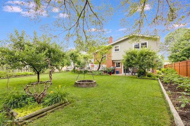 1145 S Chestnut Ave, Arlington Heights, IL 60005 - view of yard featuring an outdoor fire pit