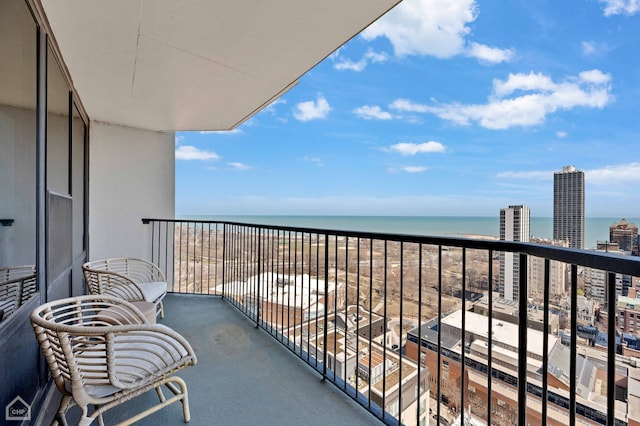 1560 N Sandburg Ter Unit 2810J, Chicago, IL 60610 - balcony with a water view