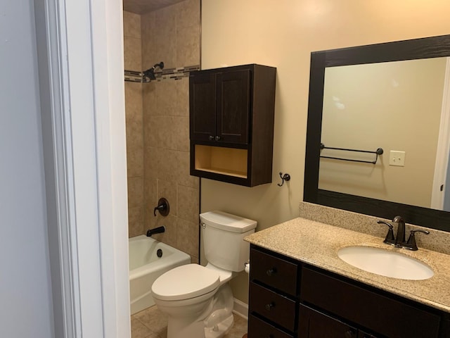 488 Fairview Dr Unit 0, Manhattan, IL 60442 - bathroom with vanity, tile patterned flooring, and tub / shower combination