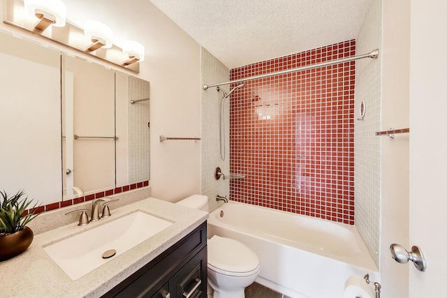 899 S Plymouth Ct Unit 1103, Chicago, IL 60605 - full bath featuring bathing tub / shower combination, vanity, and a textured ceiling