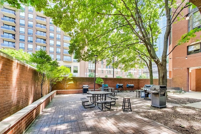 899 S Plymouth Ct Unit 1103, Chicago, IL 60605 - view of home's community featuring a fenced backyard and a patio