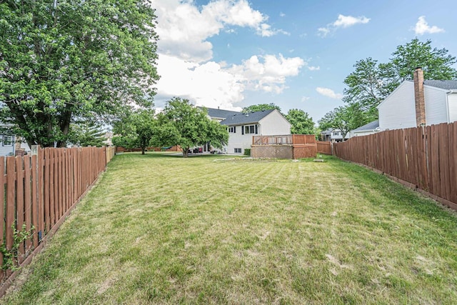 633 Buckthorn Ter, Buffalo Grove, IL 60089 - fenced backyard featuring a deck