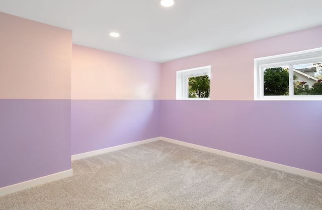 919 N Harvey Ave, Oak Park, IL 60302 - spare room with carpet flooring, plenty of natural light, and recessed lighting