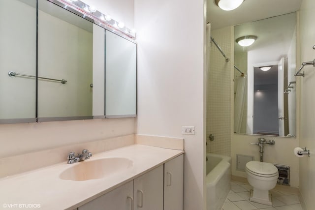 535 N Michigan Ave Unit 2203-2204, Chicago, IL 60611 - bathroom featuring tile patterned flooring, shower / bathtub combination with curtain, and vanity