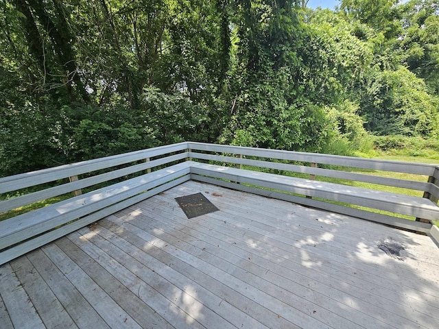 2875 N Vine St, Decatur, IL 62526 - view of wooden deck