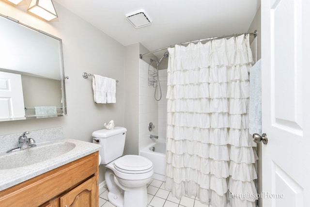30W075 Willow Ln Unit 0, Warrenville, IL 60555 - full bath featuring vanity, tile patterned floors, and shower / bath combo