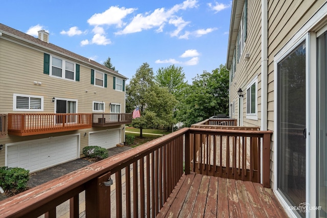 2426 Courtyard Cir Unit 3, Aurora, IL 60506 - wooden deck with a garage