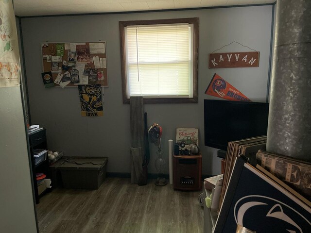 112 Crestview Dr, Hamilton, IL 62341 - bedroom with wood finished floors
