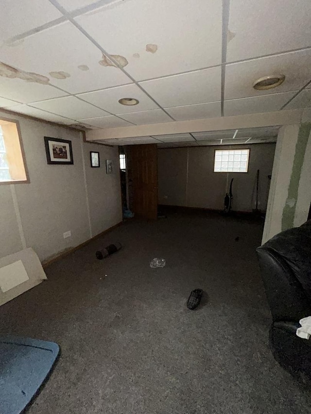 8427 S Peoria St, Chicago, IL 60620 - basement featuring a paneled ceiling