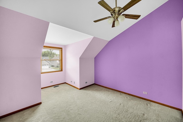 1630 Ainsley Ln, Lombard, IL 60148 - bonus room featuring carpet flooring, a ceiling fan, and lofted ceiling