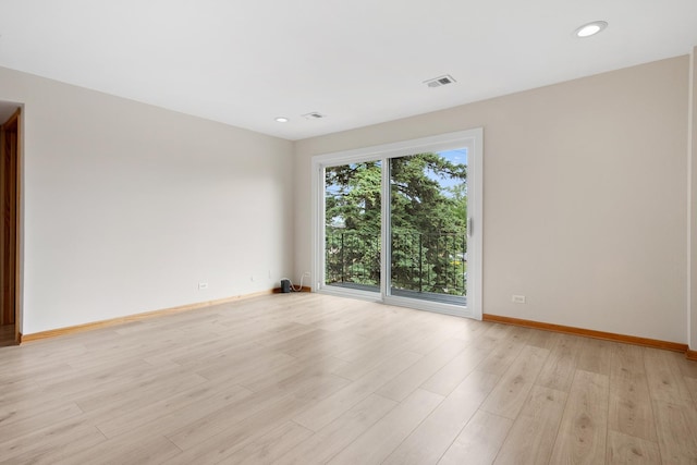 4825 W 109th St Unit 303, Oak Lawn, IL 60453 - unfurnished room with light wood-style flooring and recessed lighting