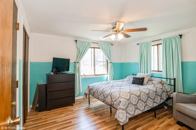 31 Medinah Ave, Fox Lake, IL 60020 - bedroom featuring light wood finished floors and a ceiling fan