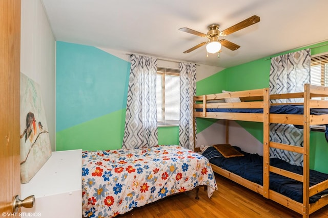 31 Medinah Ave, Fox Lake, IL 60020 - bedroom featuring wood finished floors and ceiling fan