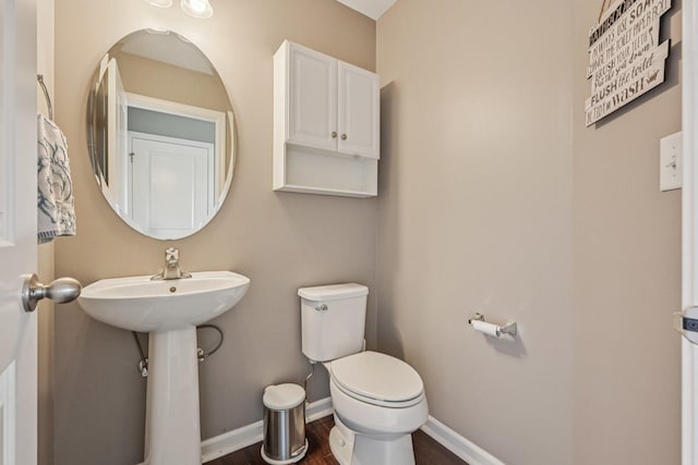 707 Brighton Dr, Pingree Grove, IL 60140 - half bath featuring toilet and wood finished floors