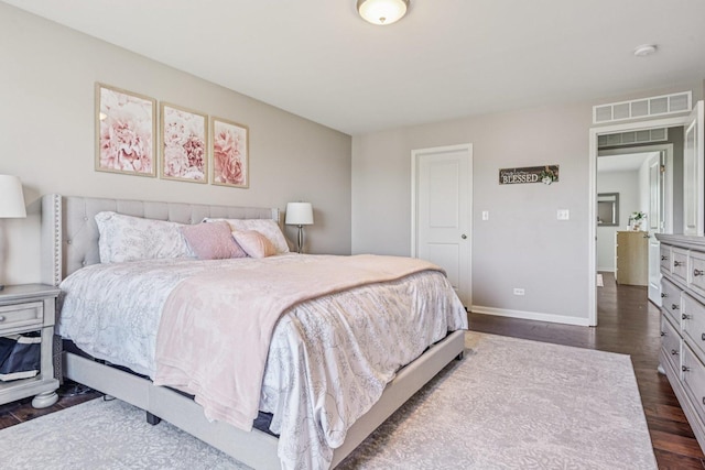 707 Brighton Dr, Pingree Grove, IL 60140 - bedroom with dark wood-type flooring and baseboards